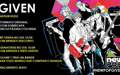 Editora NewPOP anuncia mangá “Given”