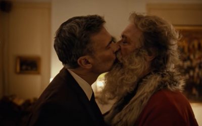 Não, a Rede Globo não está com uma propaganda com Papai Noel gay