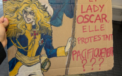 “Lady Oscar” vira símbolo de protestos na França e viraliza nas redes sociais