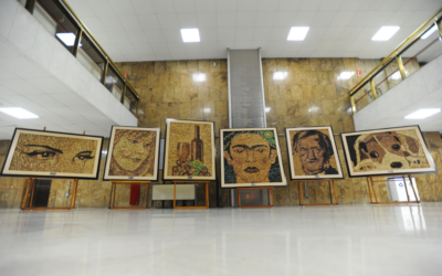 Gugu Liberato também era artista plástico: relembre os quadros feitos com rolhas de vinho que ganharam exposição na ALESP